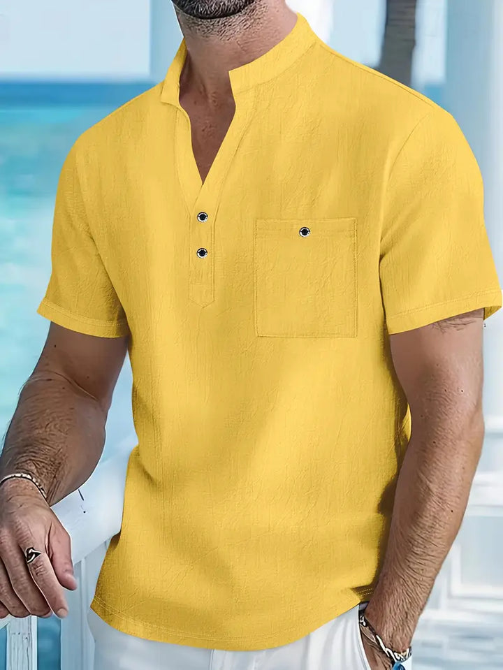 Camisa elegante de manga corta