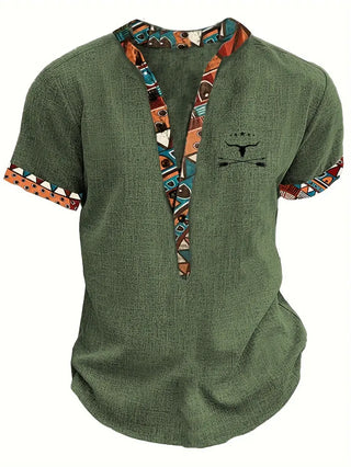 Camisa elegante de manga corta