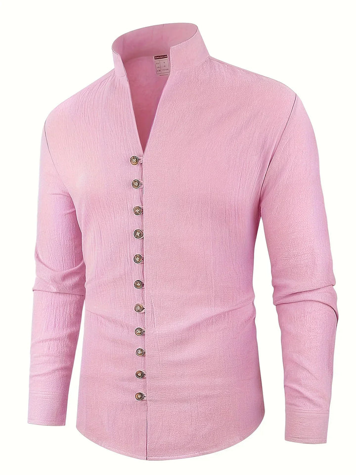 Camisa ligera de algodón de manga larga