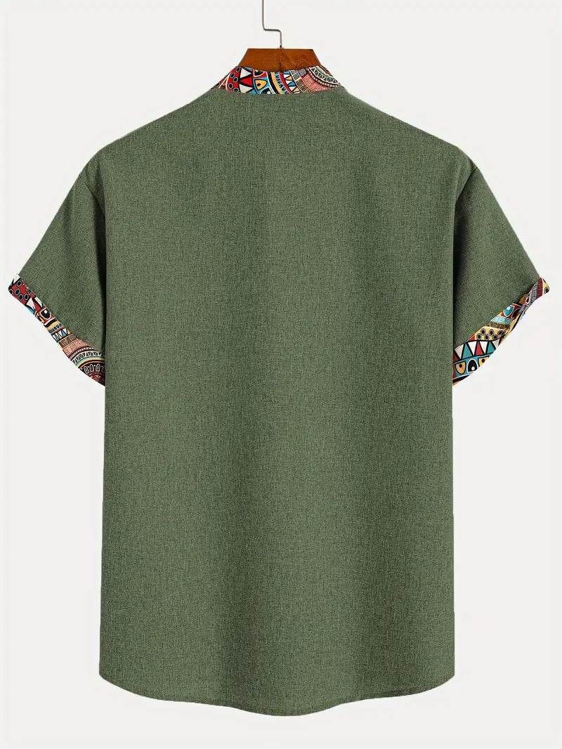Camisa elegante de manga corta