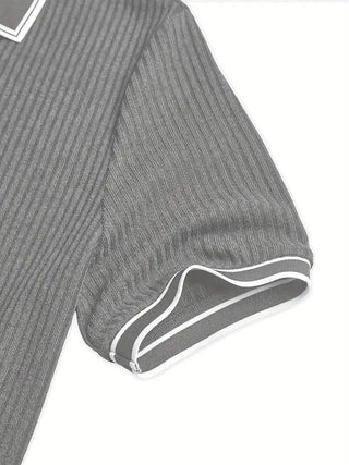 Polo elegante de manga corta