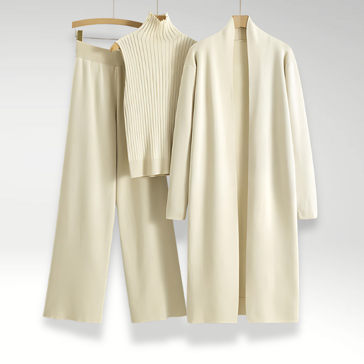 Varel | Completo tre pezzi in maglia Luxe