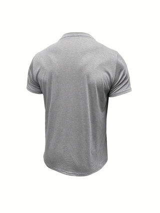 Camiseta elegante de cuello redondo con bolsillo