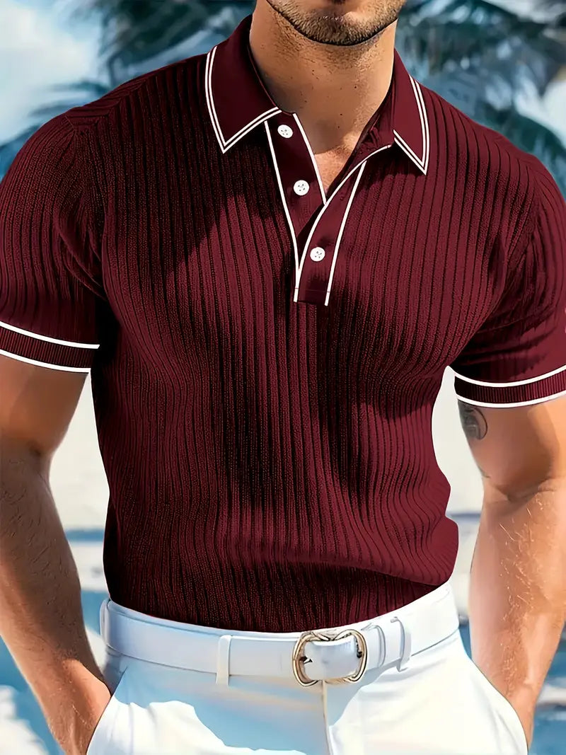 Polo elegante de manga corta