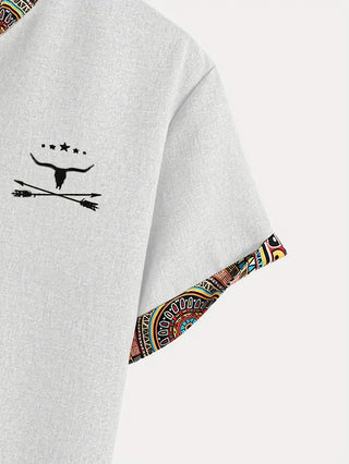 Camisa elegante de manga corta