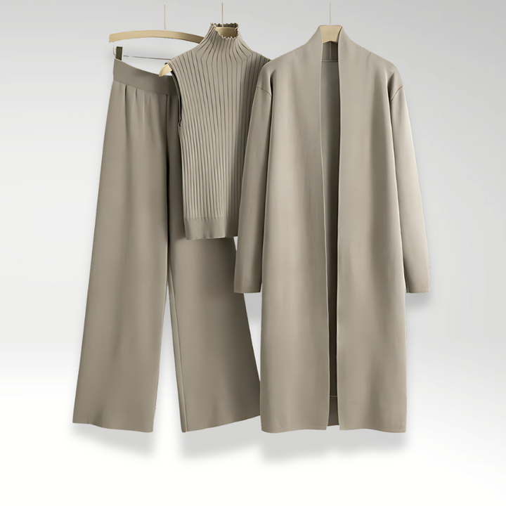 Varel | Completo tre pezzi in maglia Luxe