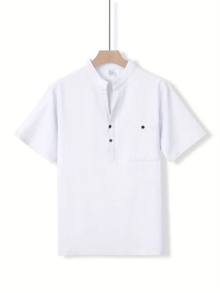 Camisa elegante de manga corta
