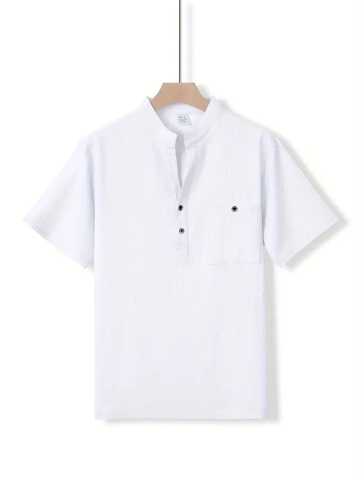 Camisa elegante de manga corta