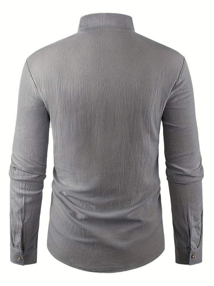 Camisa ligera de algodón de manga larga