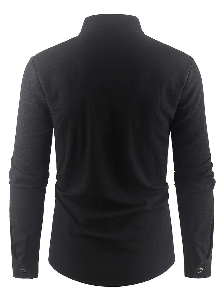 Camisa ligera de algodón de manga larga