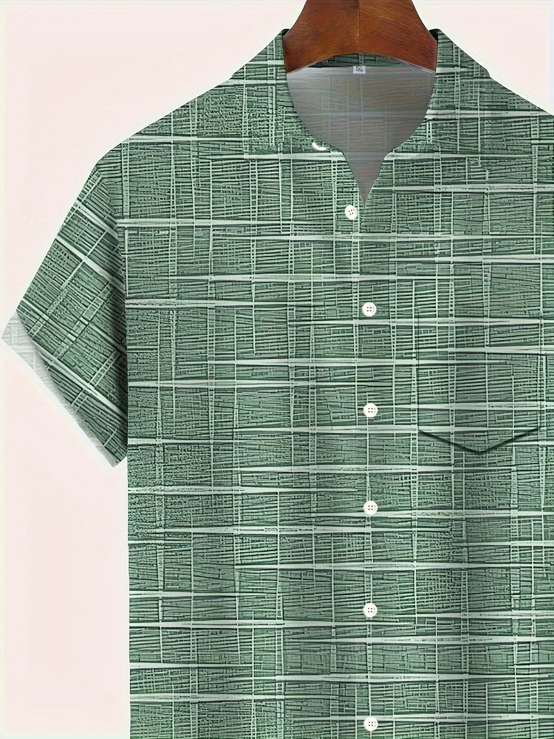 Camisa elegante a rayas y cuadros