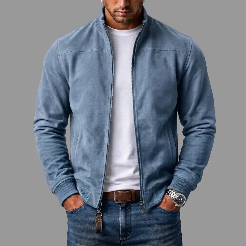 Chaqueta bomber de ante