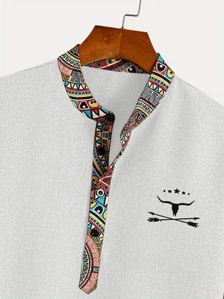 Camisa elegante de manga corta