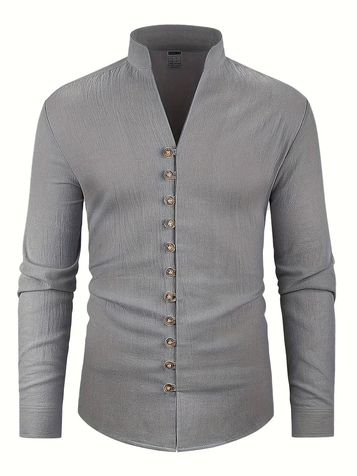 Camisa ligera de algodón de manga larga