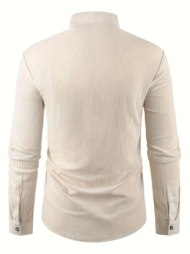 Camisa ligera de algodón de manga larga