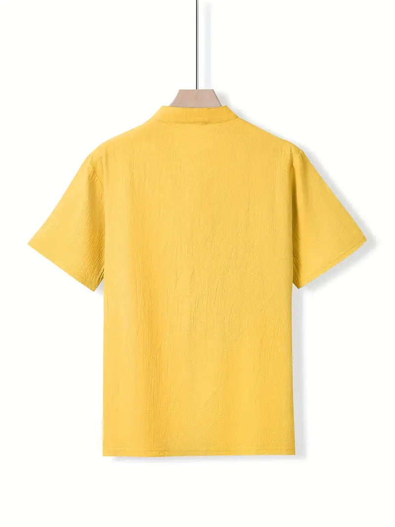 Camisa elegante de manga corta