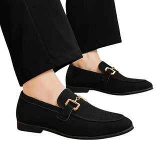 Zapatos de lujo de ante