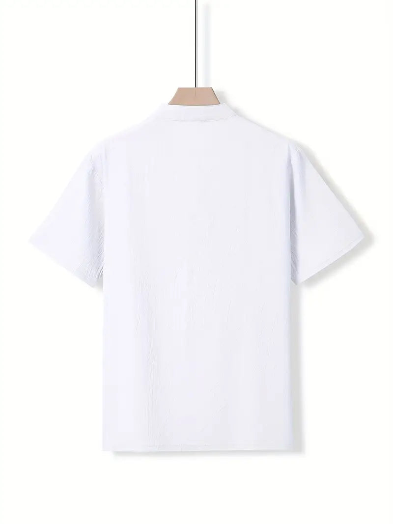 Camisa elegante de manga corta