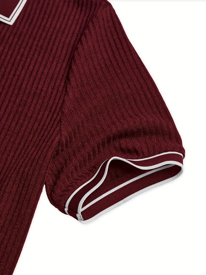Polo elegante de manga corta