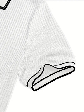 Polo elegante de manga corta
