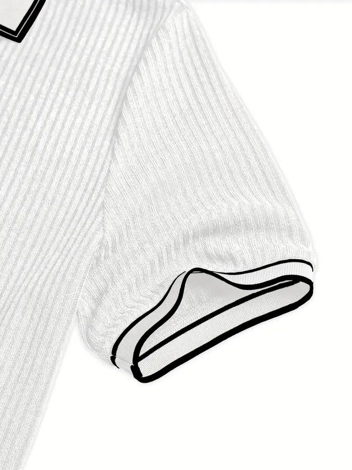 Polo elegante de manga corta