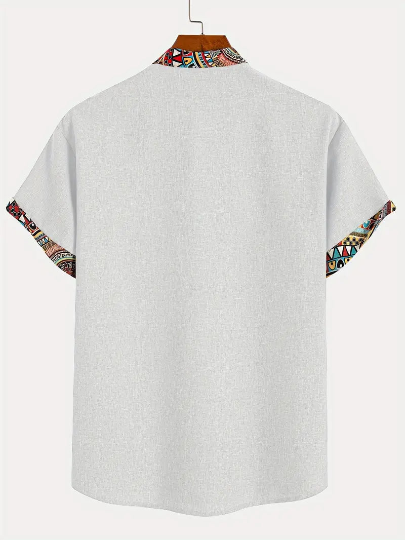 Camisa elegante de manga corta