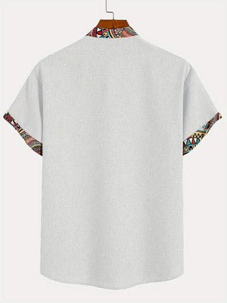 Camisa elegante de manga corta