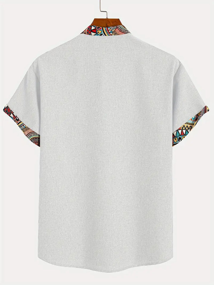 Camisa elegante de manga corta