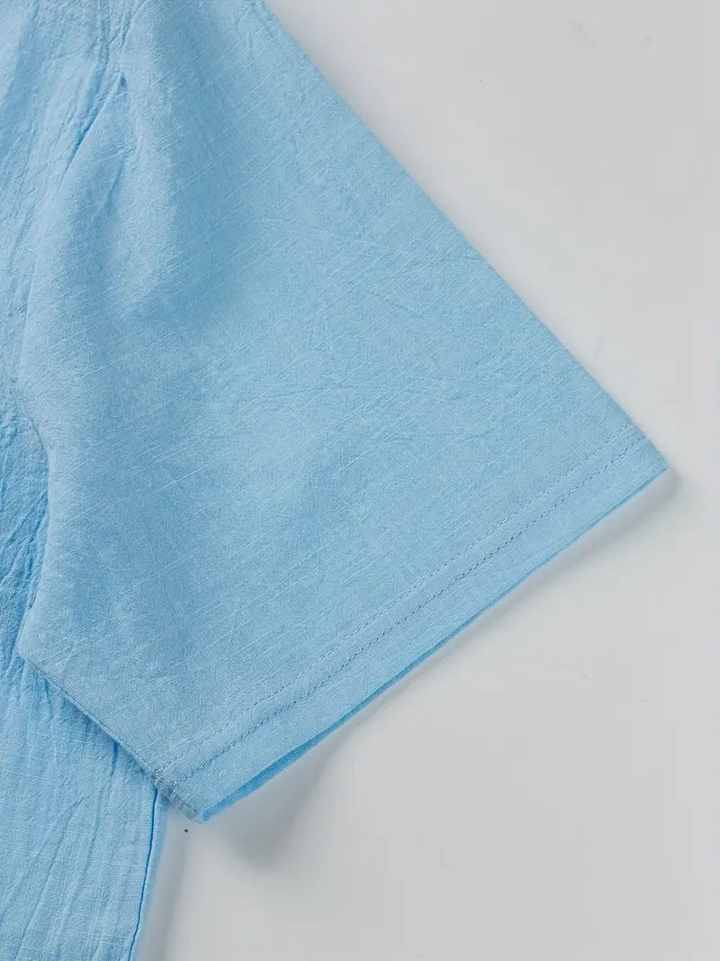 Camisa elegante de manga corta