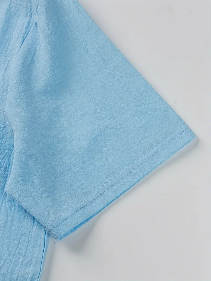 Camisa elegante de manga corta