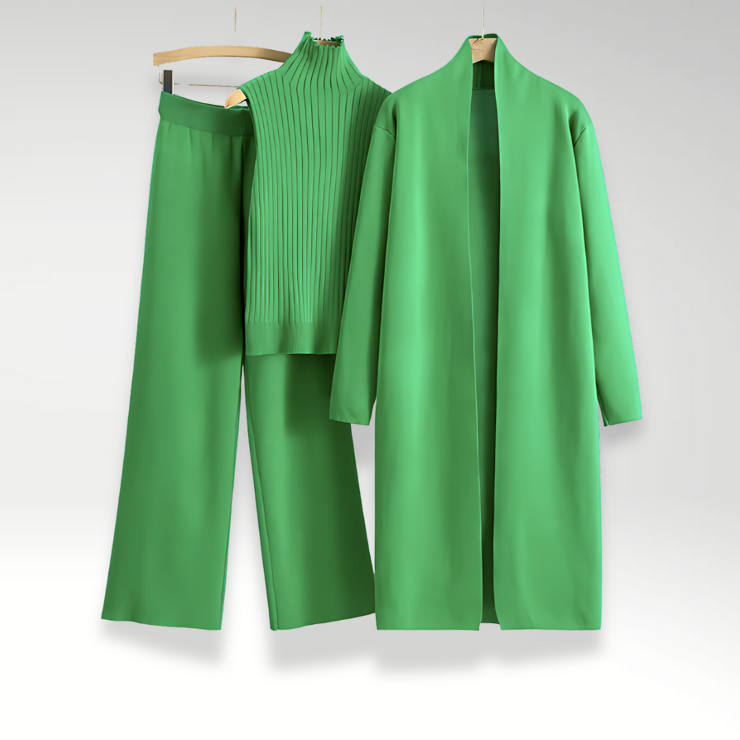 Varel | Completo tre pezzi in maglia Luxe