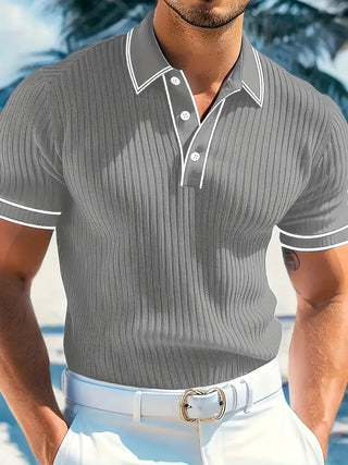 Polo elegante de manga corta