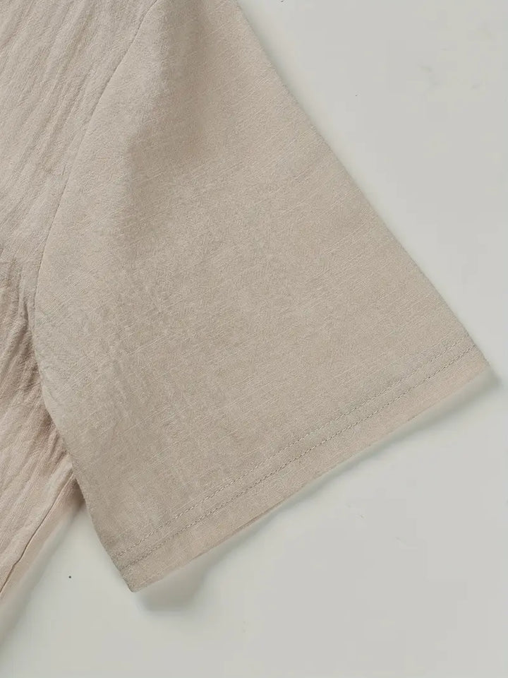 Camisa elegante de manga corta