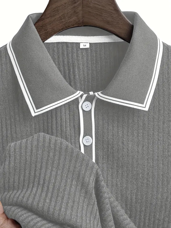 Polo elegante de manga corta