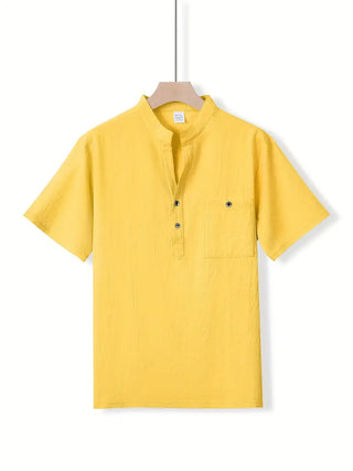 Camisa elegante de manga corta