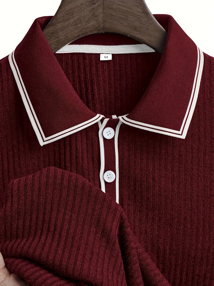 Polo elegante de manga corta