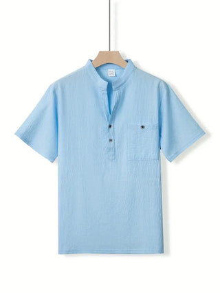 Camisa elegante de manga corta