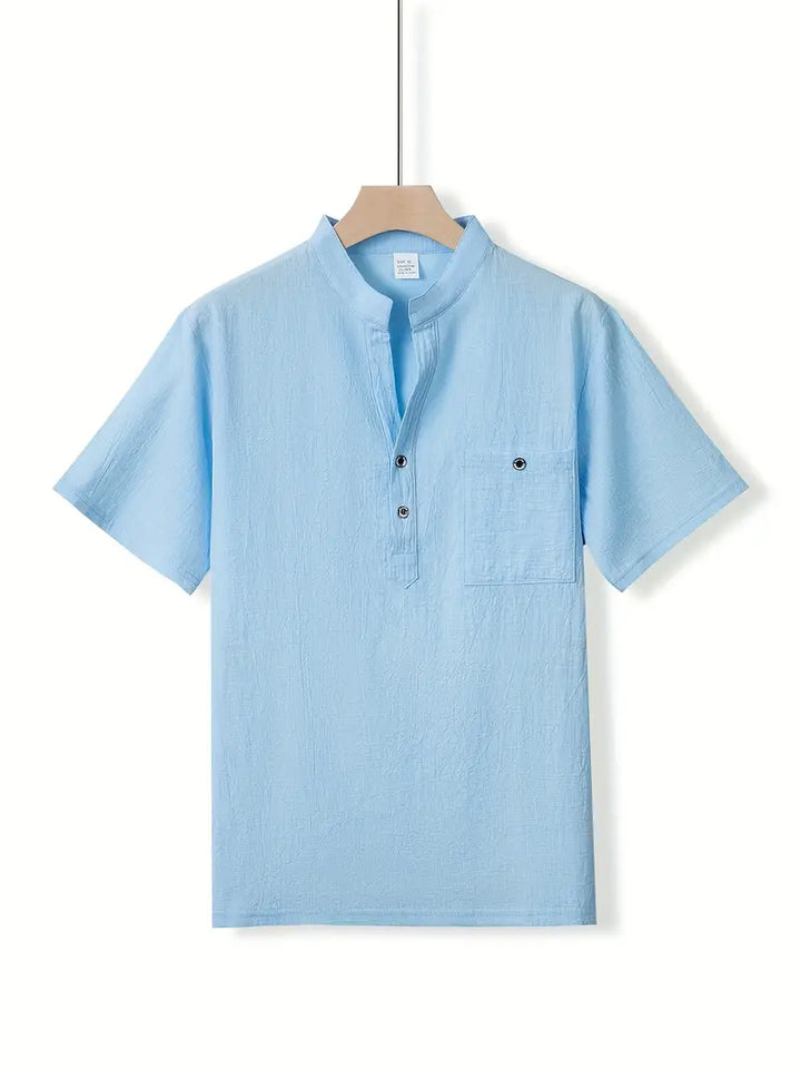 Camisa elegante de manga corta