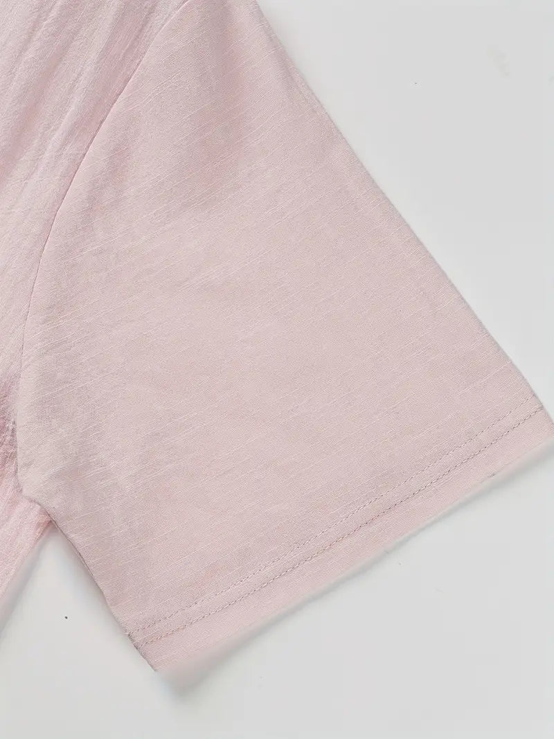 Camisa elegante de manga corta