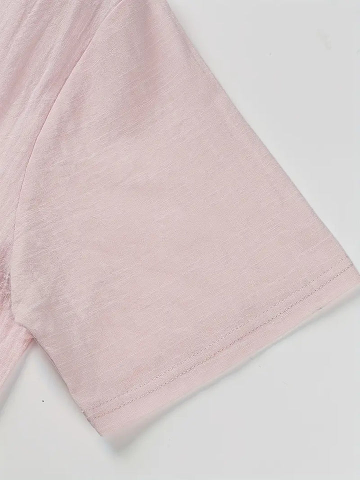 Camisa elegante de manga corta
