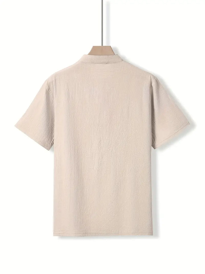 Camisa elegante de manga corta