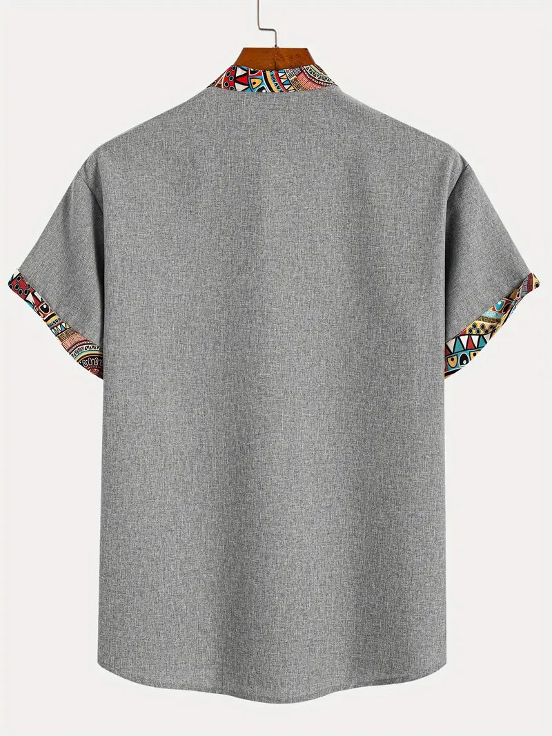 Camisa elegante de manga corta