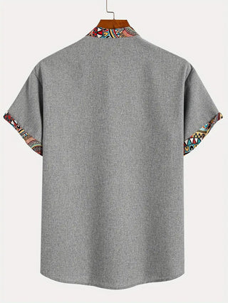 Camisa elegante de manga corta