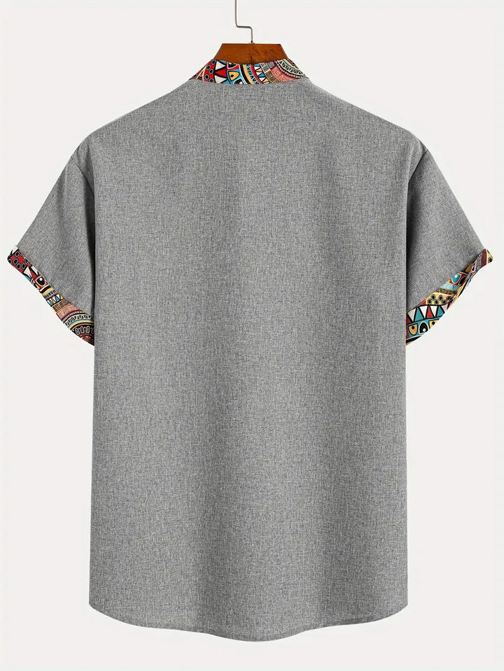 Camisa elegante de manga corta