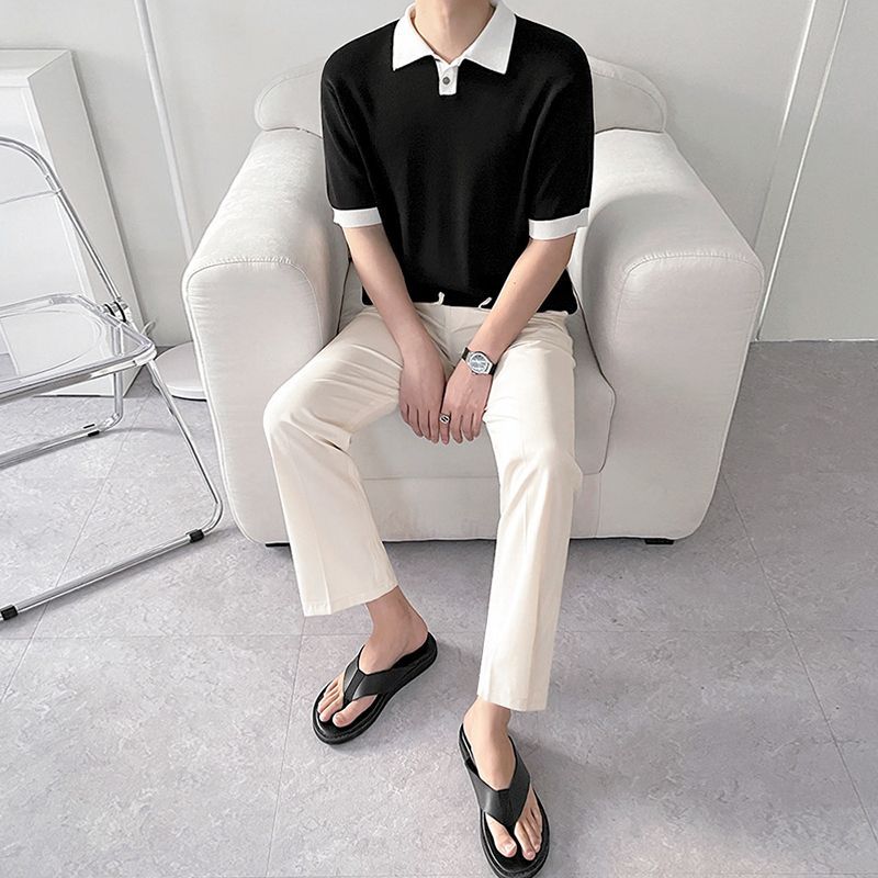 Polo de mangas amplias para hombre