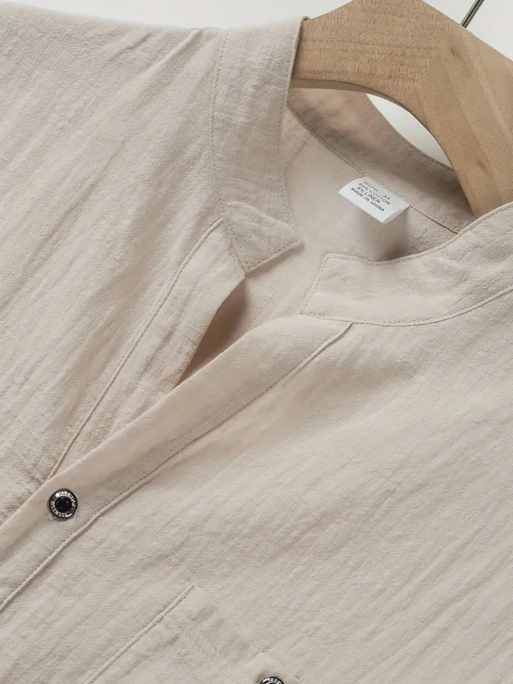 Camisa elegante de manga corta