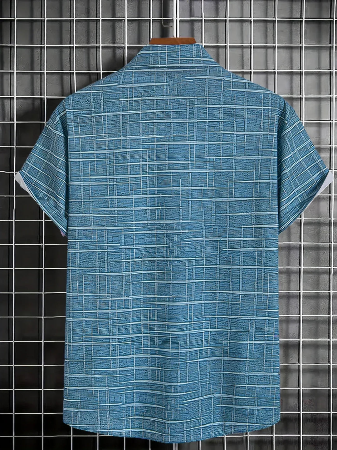 Camisa elegante a rayas y cuadros
