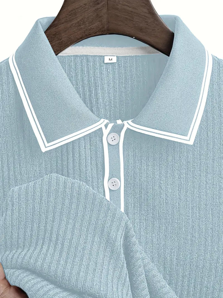Polo elegante de manga corta