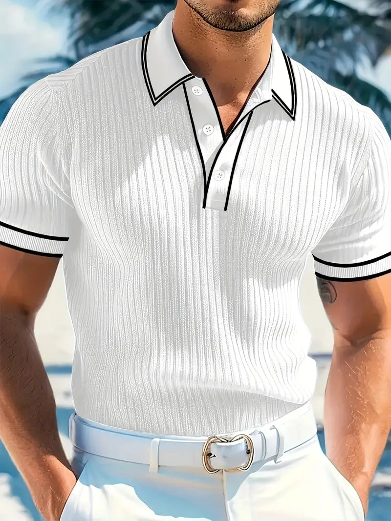 Polo elegante de manga corta