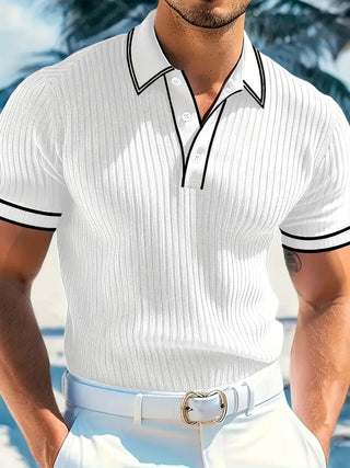 Polo elegante de manga corta